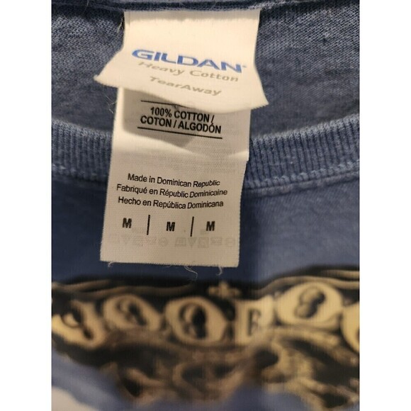 VooDoo Bourbon Street Graphic T Shirt Sz M 100% Cotton Short Sleeve, Pre Loved - Picture 3 of 6